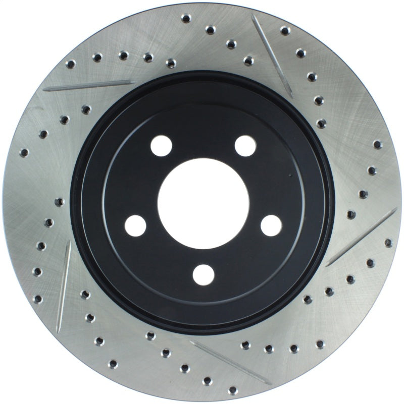 Stoptech 127.63061L 05-09 Chrysler 300 (5.7L V8 exc SRT-8) Front Left Slotted & Drilled Rotor