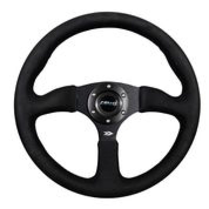NRG RST-023MB-SA RST-023MB-SA Reinforced Steering Wheel Blk Alcantara Comfort