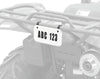 QuadBoss 211906 ATV License Plate Kit - Black