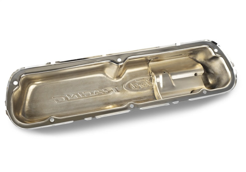 Ford Racing 302-030 Racing Ford 289/302/351W Die-Cast Valve Covers - Polished w/Black Logo