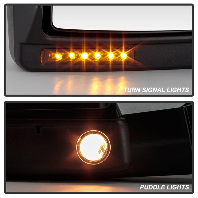 9935381 Xtune fits Ford 07-14 F150 Power Heated Amber LED Signal Telescoping M