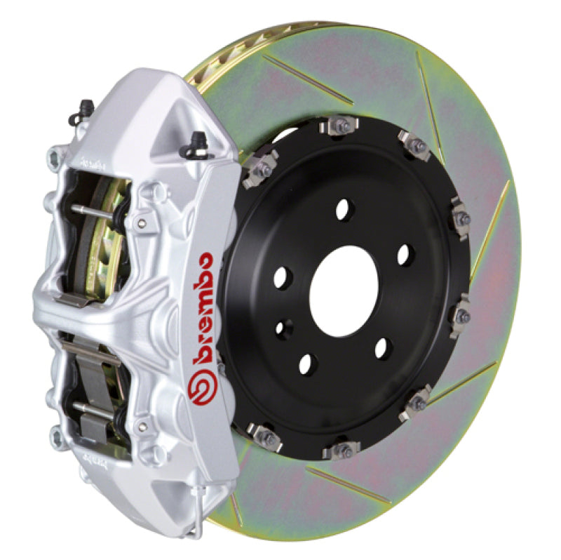 Brembo 1N2.9093A3 Brembo 25+fits BMW X3 30 xDrive (G45) Front GT BBK 6 Piston Cast 380x34 2pc Rotor Slotted Type-1 - Silver