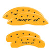 MGP 42020SSR8YL 4 Caliper Covers Engraved Front & Rear 11-18 fits Jeep Grand Che