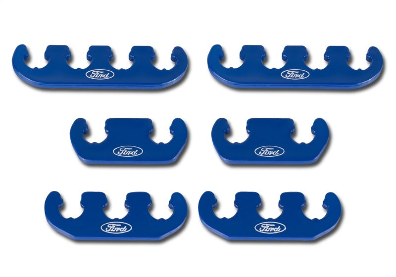 Ford Racing 302-637 Wire Dividers 4 to 3 to 2 - Blue w/ White Ford Logo