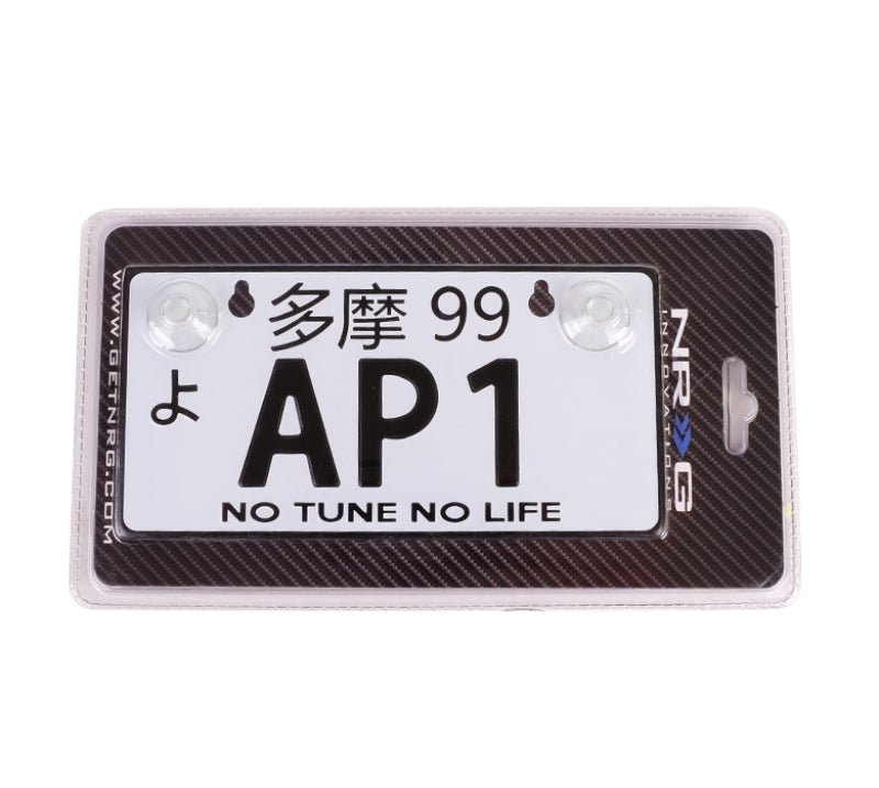 NRG MP-001-AP1 fits Mini JDM Style Aluminum License Plate (Suction-Cup Fit/Universal) - AP-1