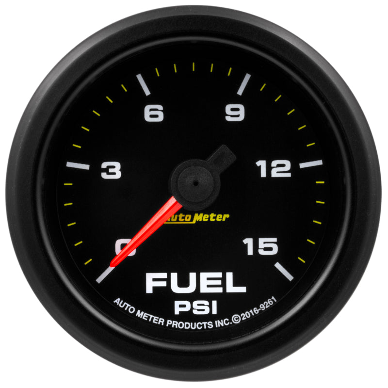 AutoMeter 9261 Autometer Extreme Environment 2 1/16in 15psi Fuel Pressure Gauge Stepper Motor w/ Warn