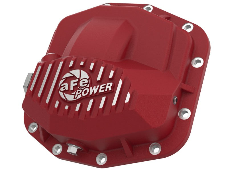 AFE 46-71030R Pro Series Front Differential Cover Red w/Machined Fins 18-19 fit