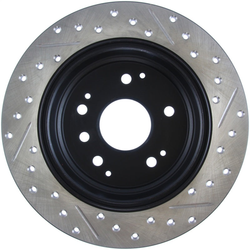 Stoptech 127.40061R 04-08 Acura TL / 03-09 Honda Element Slotted & Drilled Right Rear Rotor