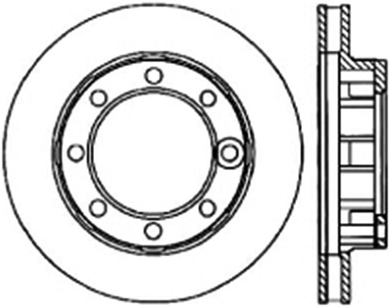 Stoptech 126.68001CSL fits Chevrolet K20 Slotted Front-L Sport Brake Rotor