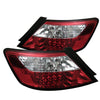 Spyder 5004512 fits Honda 06-08 Civic 2Dr LED Tail Lights Red Clear ALT-YD-HC06