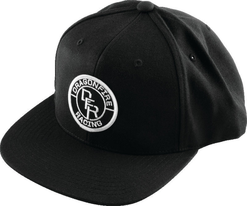 DragonFire Racing 522286 Hat Dfr Patch Flatbill Blk