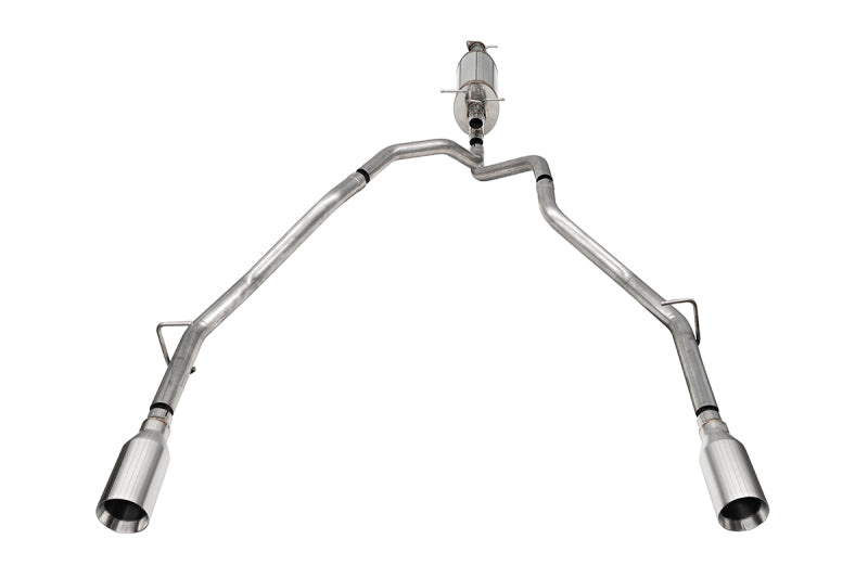 CORSA Performance 21309 Corsa 25-26 Ram 2.5in Stainless Steel Sport Cat-back Dual Rear Exit 5.0in Polished Tip