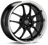 Enkei 460-790-6535BKM PF01 17x9 5x114.3 35mm Offset 75mm Hub Bore - Black Mach