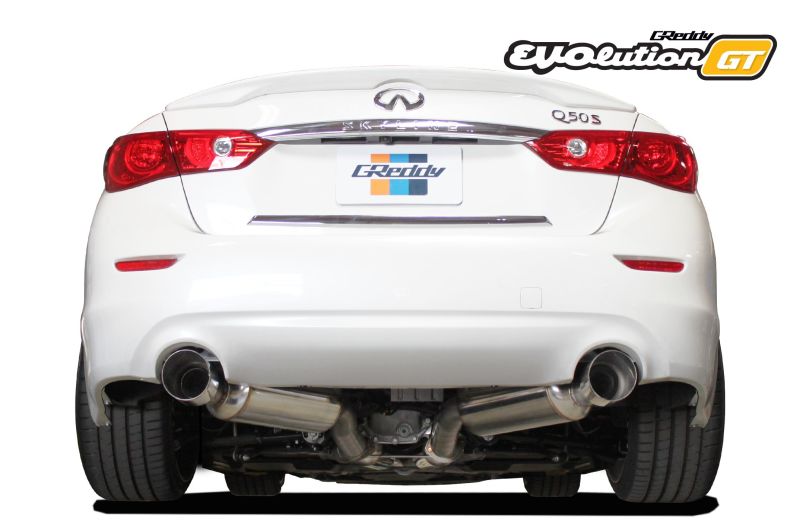 GReddy 10128306 16+ fits Infiniti Q50 Evolution (RWD ONLY) GT Cat-Back Exhaust