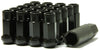 Wheel Mate 32905B Muteki SR48 Open End Lug Nuts - Black 12x1.25 48mm