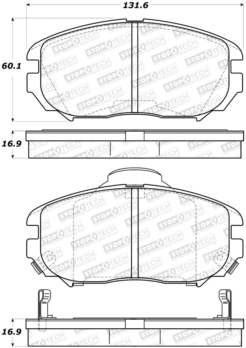 StopTech 308.1125 Street Brake Pads