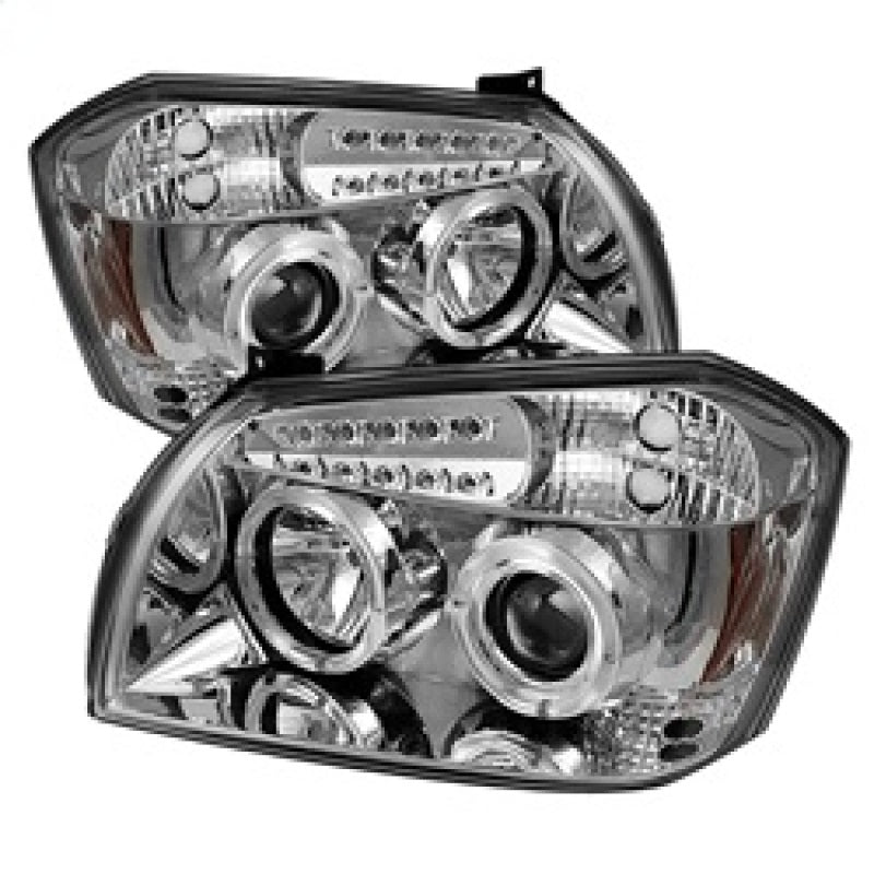 Spyder 5009883 fits Dodge 05-07 Magnum Projector Headlights LED Halo LED Chrm (