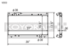 Koyo V2032 91-05 fits Acura NSX 3.0/3.2L (MT) Radiator