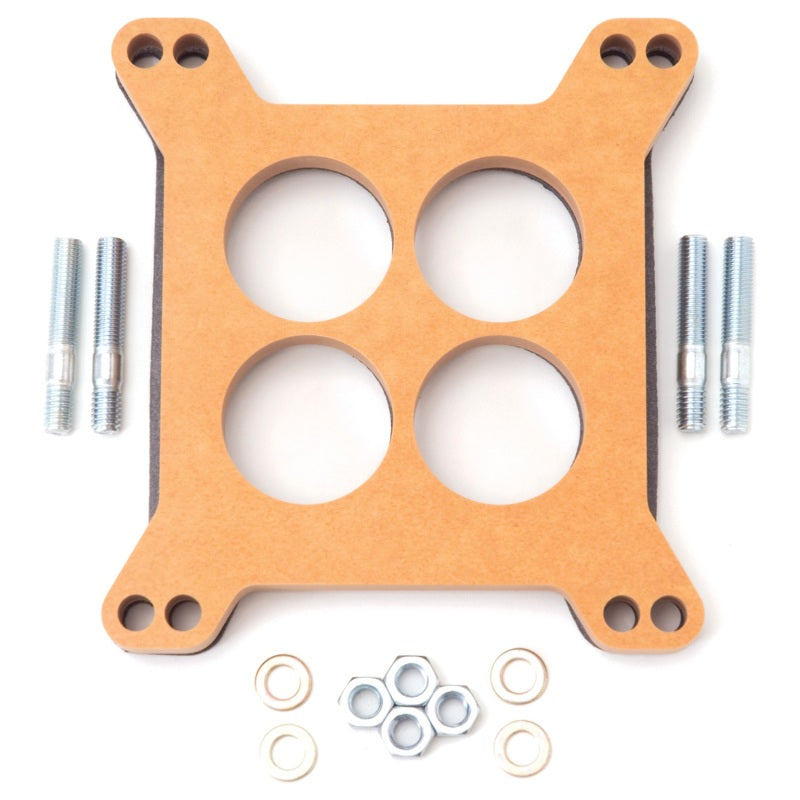 Edelbrock 8723 Spacer Carburetor 1/2In Wood Fiber Laminate Four-Hole