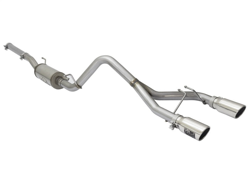 AFE 49-48056-P Series CB 2.5in Dual Center Exit SS Exhaust w/ Polish Tip 07-15