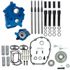 S&S Cycle 310-1260 M8 Water Cooled Models Gear Drive Kit Cam Black Pushrod Tubes