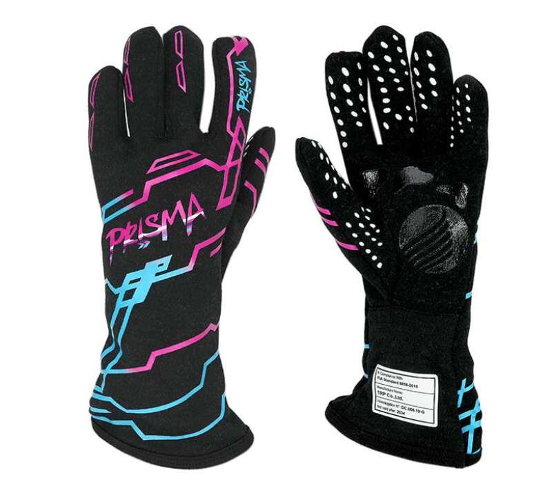 NRG GS-600BK-M PRISMA Racing Gloves FIA 8856-2018- Medium