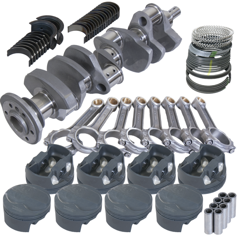 Eagle 62012030 fits Chevy 350 3.750in Crank 6.000in I-Beam Rods 6cc Dome 4.030in Pistons Rotating Assembly
