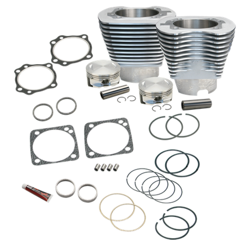S&S Cycle 910-0219 84-99 4 1/8in Bore Cylinder Kit V111 Engine Natural