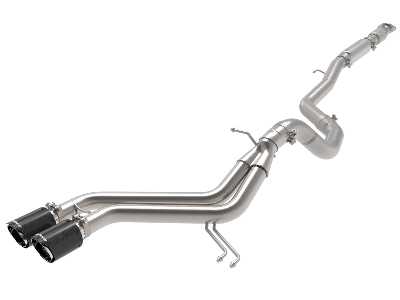 AFE 49-37018-C 2-1/2in to 3in SS-304 Cat-Back Exhaust w/ C/F Tips 13-17 fits H