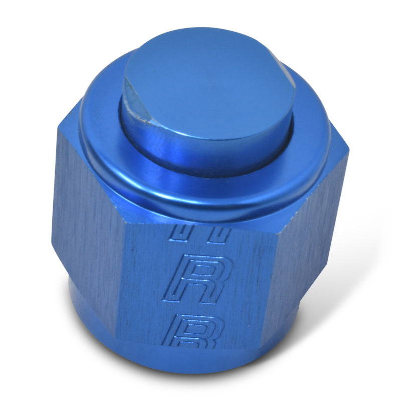Russell 661970 Performance -8 AN Flare Cap (Blue)
