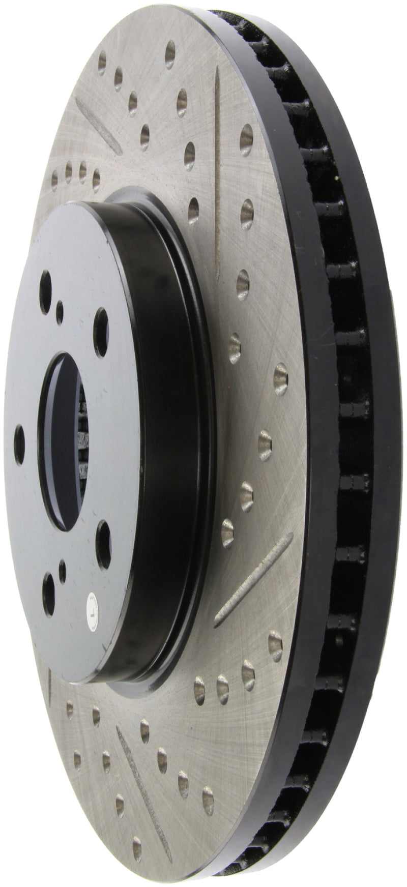Stoptech 127.44125L 02 Lexus ES 250/300/330/350 / 05-07 Toyota Avalon Slotted & Drilled Left Front Rotor