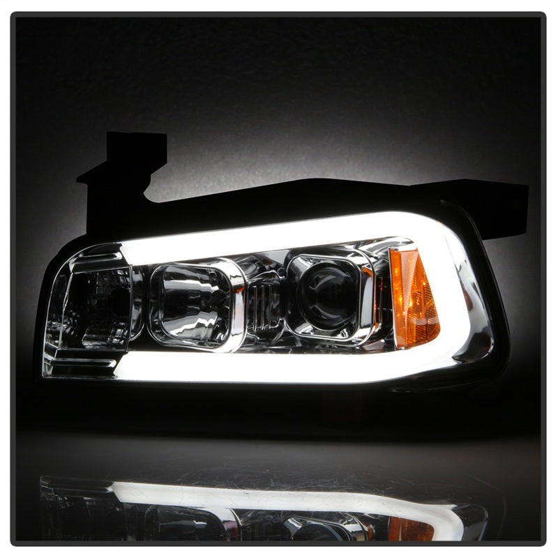 Spyder 5085238 fits Dodge 06-10 Charger Projector Headlights - LED Light Bar -