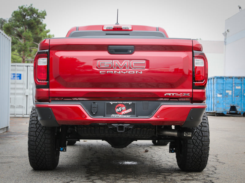 aFe 49-44141-B 23-25 fits GM Colorado/fits Canyon L4-2.7L (t) Apollo GT Series 3in 409 SS Cat-Back Exhaust w/ Blk Tip