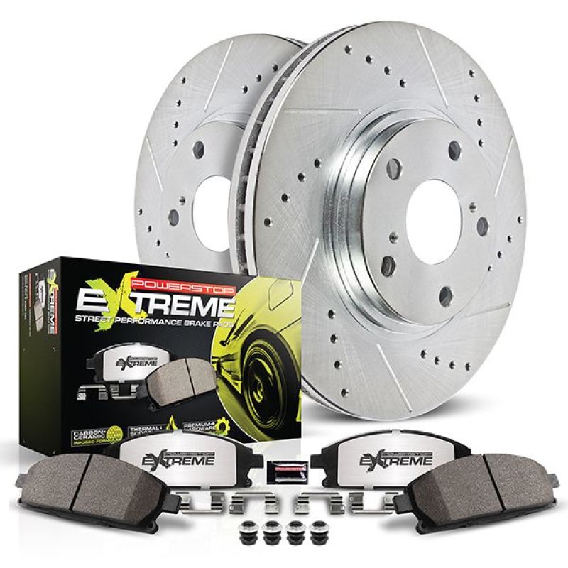 PowerStop K4620-26 70-72 fits Plymouth Duster Front Z26 Street Brake Kit