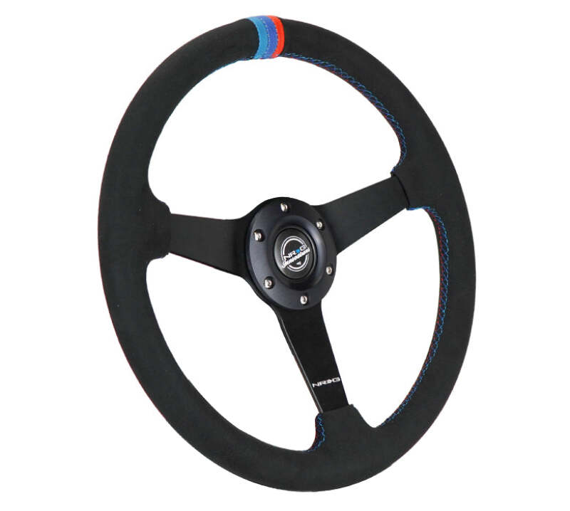NRG RST-037MB-SA-M3 RST-037MB-SA-M3 Sport Wheel 3 Solid Spokes - 1.5in Deep -
