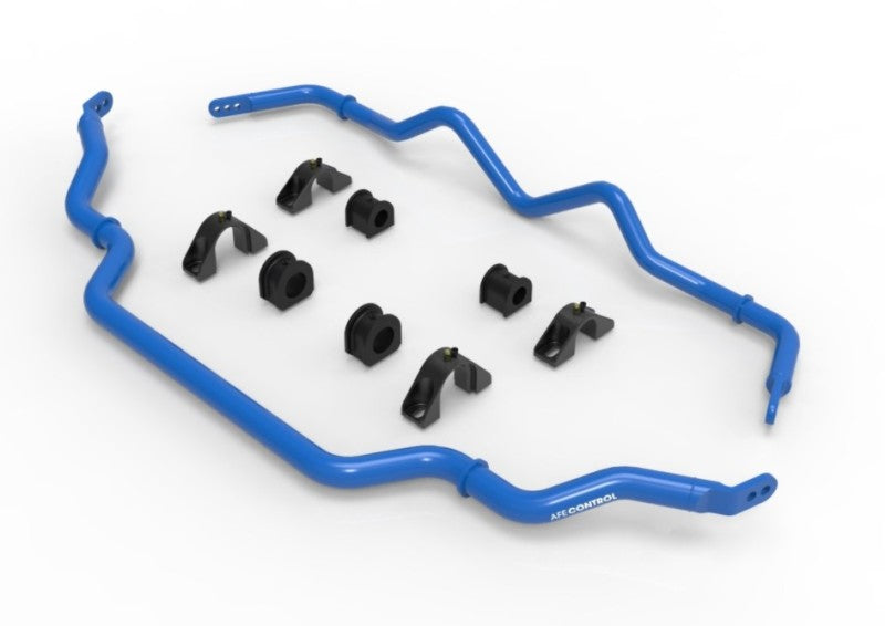 AFE 440-711001-L fits Infiniti Q50/Q60 3.0L (tt) Front and Rear Sway Bar Set Bl