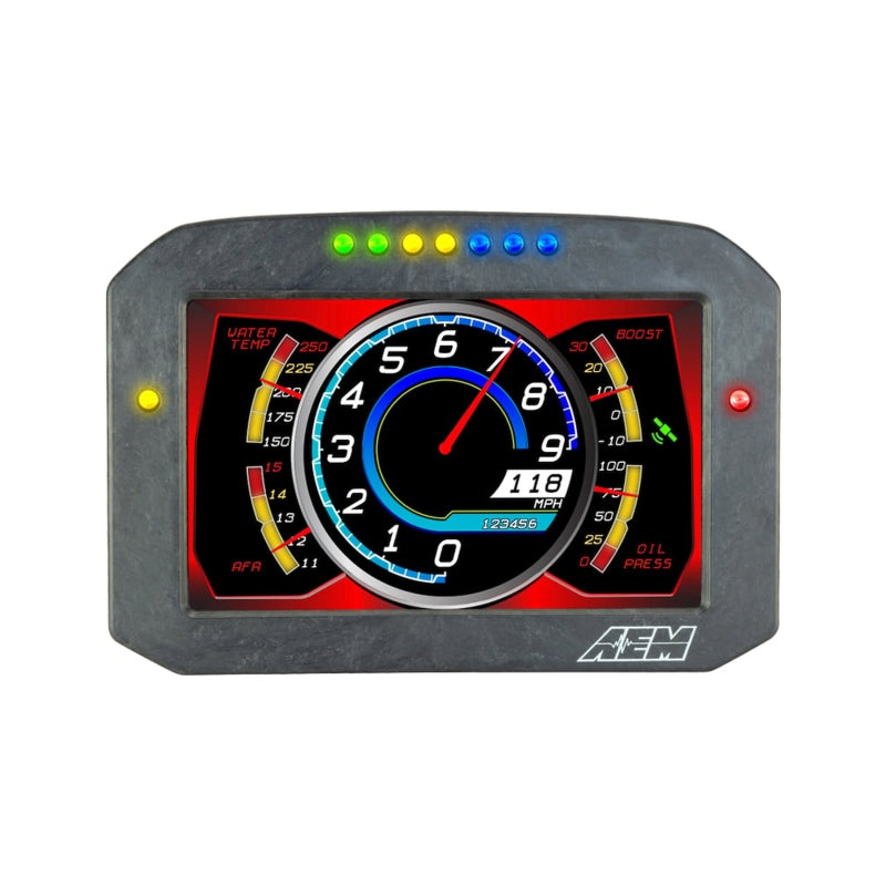 AME 30-5702F CD-7G Carbon Flush Digital Dash Display w/ Internal 20Hz GPS &