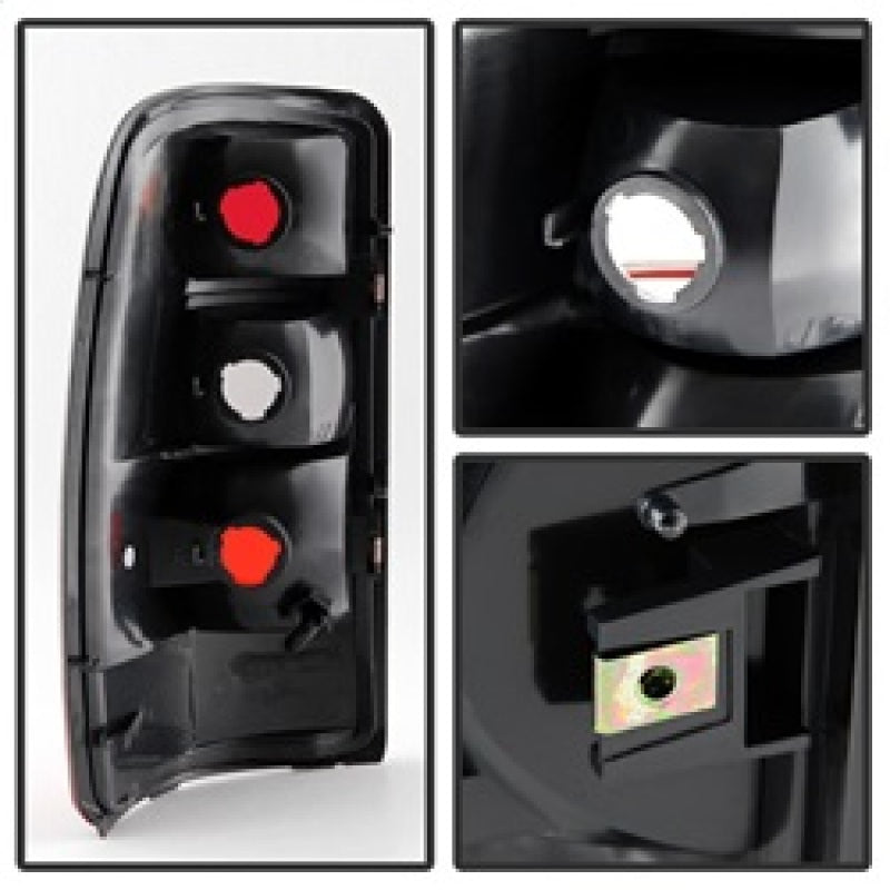 SPYDER 9028809 xTune fits GMC Yukon OEM Style Tail Lights Black Rim Red Smoked