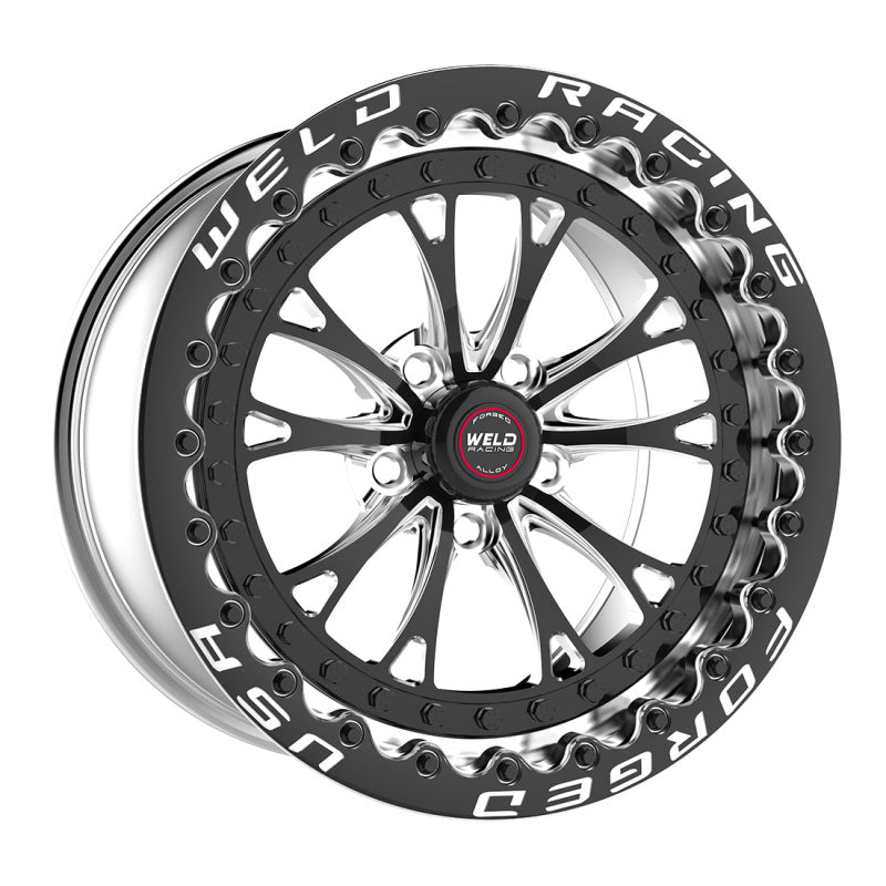 Weld 94HB7110B77F Vitesse 17x11 / 5x4.75mm BP / 7.7in. BS Black Wheel - Black S