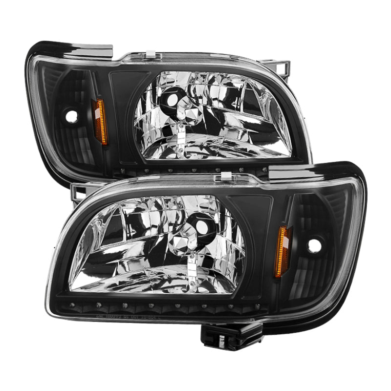 5056214 Xtune fits Toyota 01-04 Tacoma 1 Piece w/ Black Trim Crystal Headlight