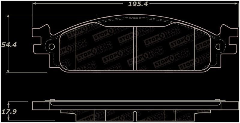 Stoptech 308.1376 Street Brake Pads - Front