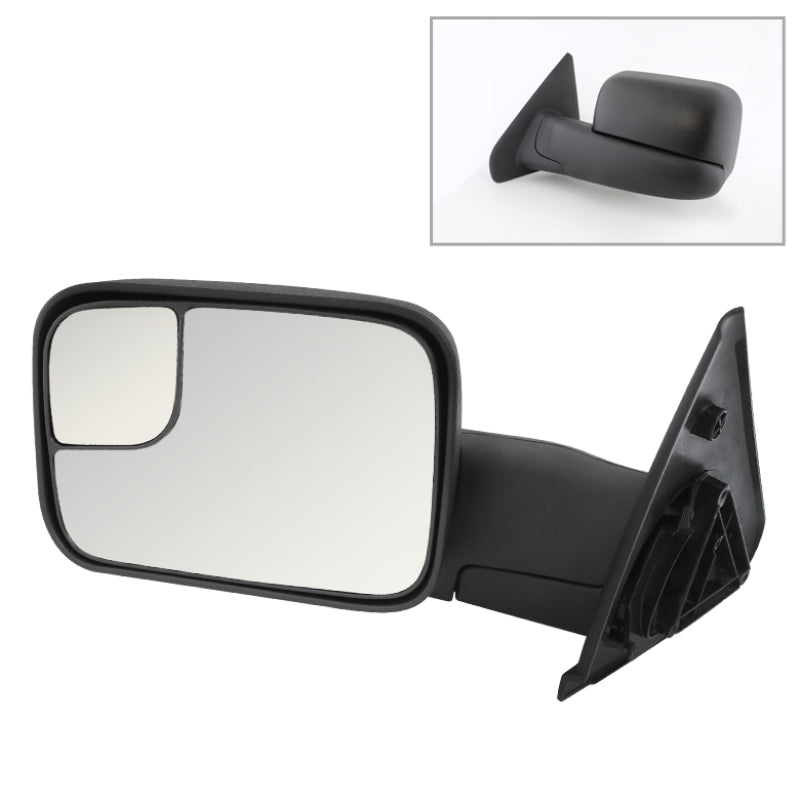 9925092 Xtune fits Dodge 02-09 Ram Manual Extendable Manual Adjust Mirror Left