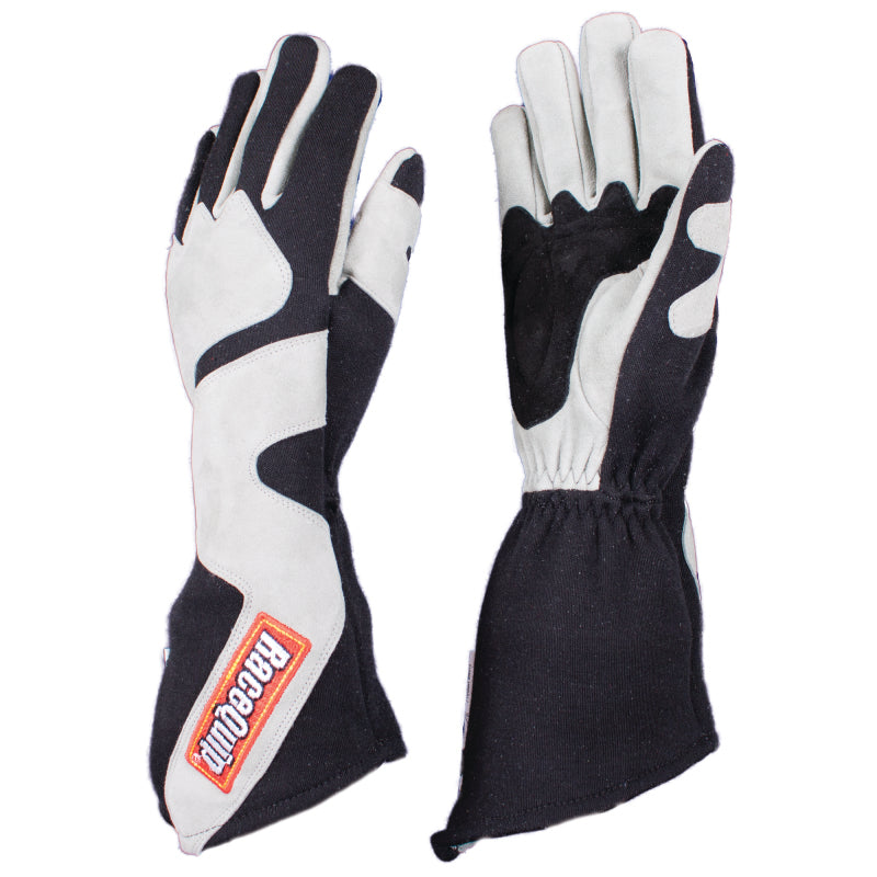 Racequip 358606 SFI-5 Gray/Black XL Long Angle Cut Glove