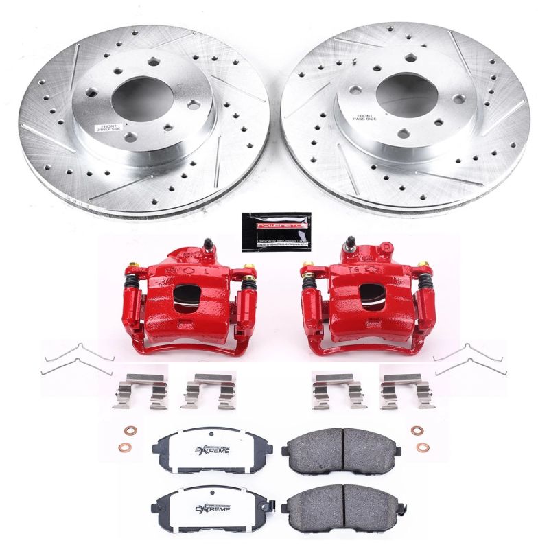 PowerStop KC749 fits Nissan Altima Front Z26 Street Warrior Brake Kit w/Calipers