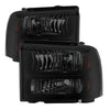 9030444 Xtune fits Ford 05-07 F250/350/450 Super Duty Crystal Headlights Black