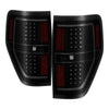 xTune 9042195 09-14 fits Ford F-150 Light Bar LED Tail Lights - Black Smoke (AL