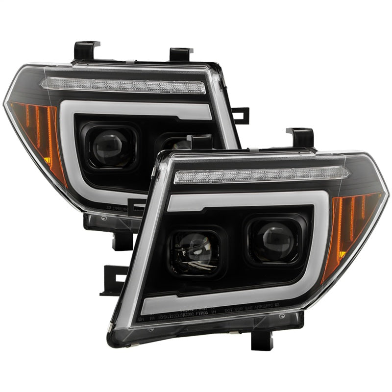 SPYDER 5089090 05-08 fits Nissan Frontier/05-07 Pathfinder Projector Headlights - BLK (PRO-YD-NF05V2SI-SEQGR-BK)