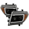 SPYDER 5089090 05-08 fits Nissan Frontier/05-07 Pathfinder Projector Headlights - BLK (PRO-YD-NF05V2SI-SEQGR-BK)