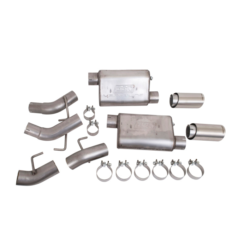 BBK 41065 Vari-Tune Axle Back Exhaust Kit 2 Adjustable Performance Mufflers 2-3