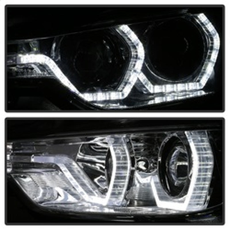 Spyder 5084354 fits BMW 12-14 F30 3 Series 4DR Projector Headlights - LED DRL -